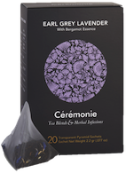 Crmonie Tea, EARL GREY LAVENDER, 20 Pyramid Sachets, 50g