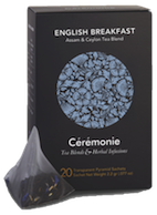 Crmonie Tea, ENGLISH BREAKFAST, 20 Pyramid Sachets, 50g