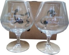 LA VIEILLE PRUNE 42 - Giftpack DECO 2 glasses 39.5cl