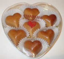 Heart Praliné - 7pce in transparent heart box, 90g