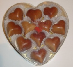 Heart Praliné - 11pce in transparent heart box, 142g